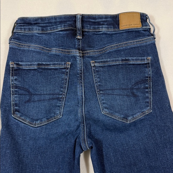 American Eagle Outfitters High Rise Jegging Dark Wash 4 Short - Picture 10 of 13
